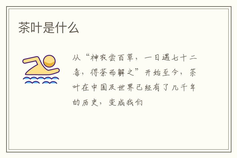 茶叶是什么